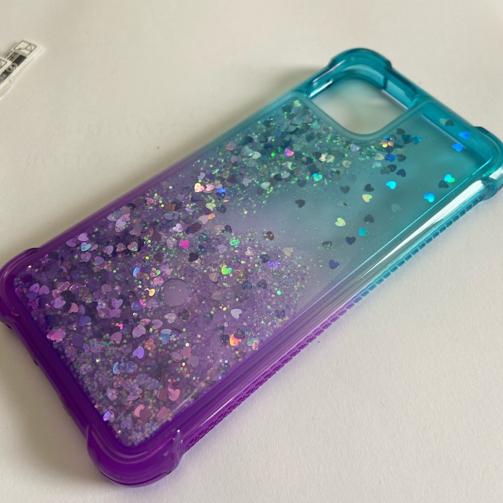 Blue purple Beautiful Glitter Case For iPhone 11